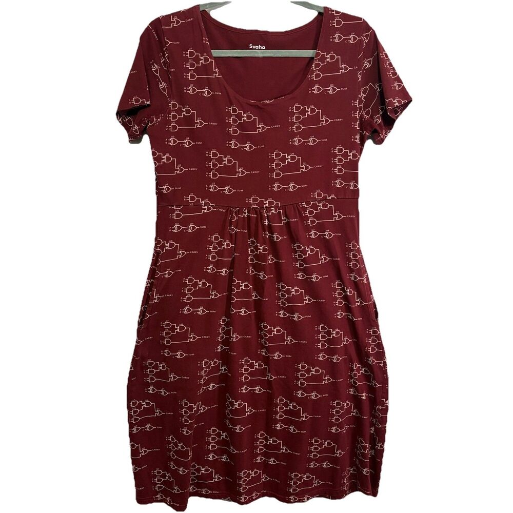 Svaha Twirl Dress SZ 10 Logic Circuits Robotics Organic Cotton Science Teacher